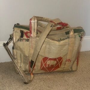 Unique Upcycled Cement Bag Tote